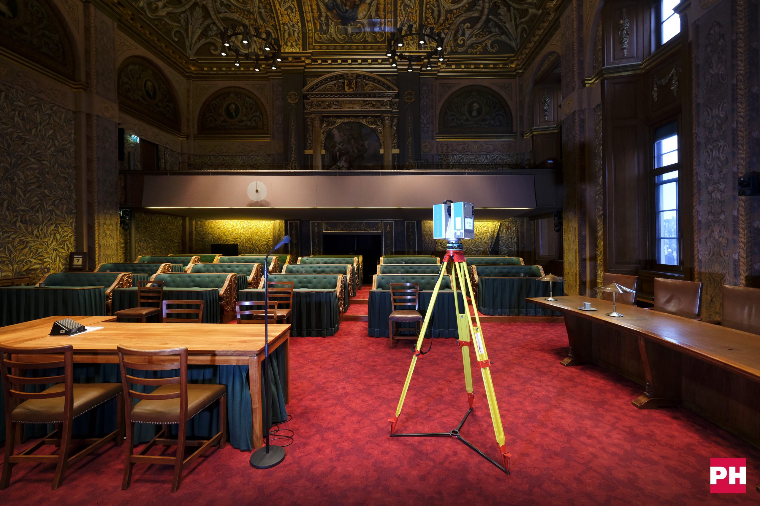 3D inmeten met 3D laserscanners van Eerste Kamer Binnenhof Den Haag