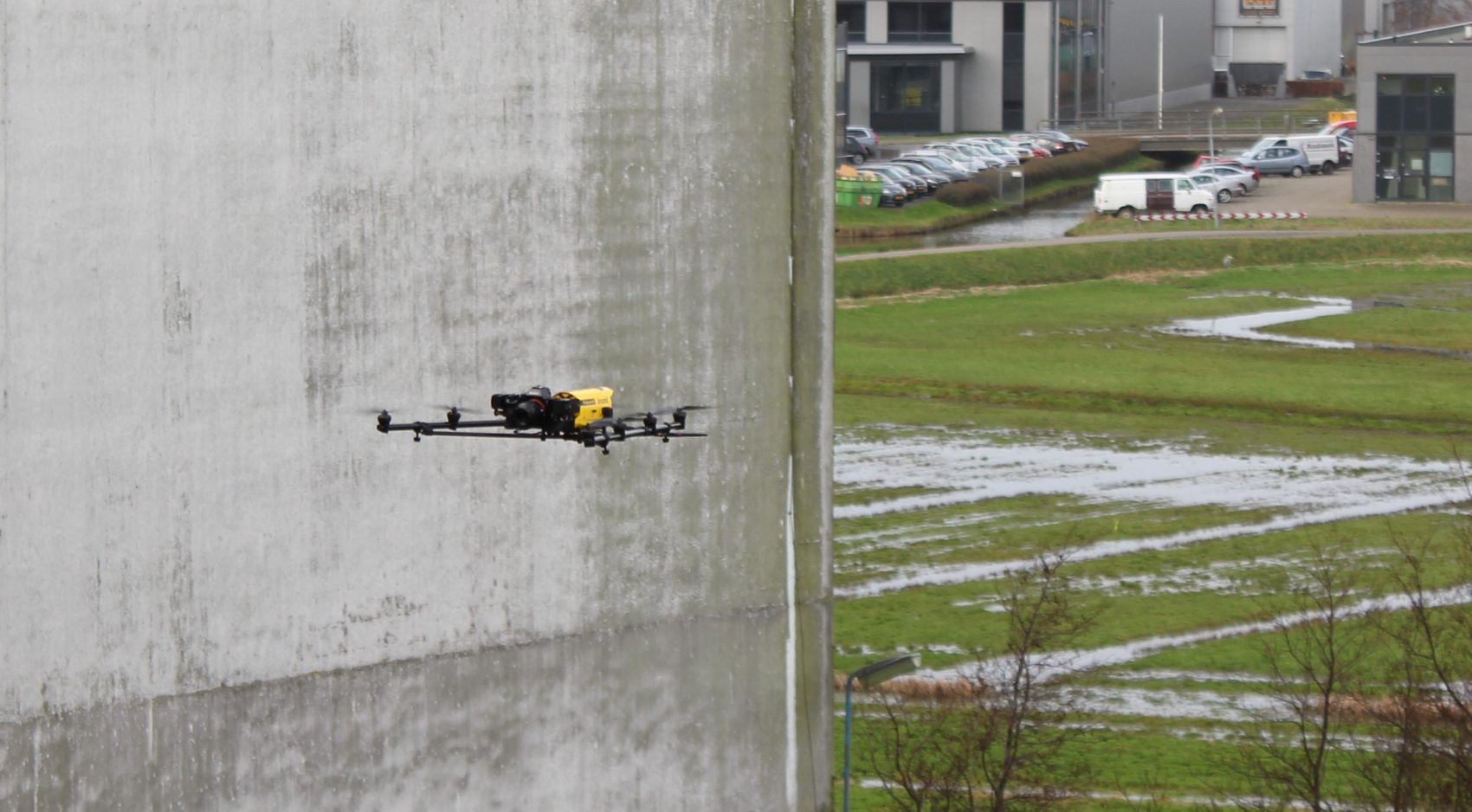 Dronemeting van gebouw