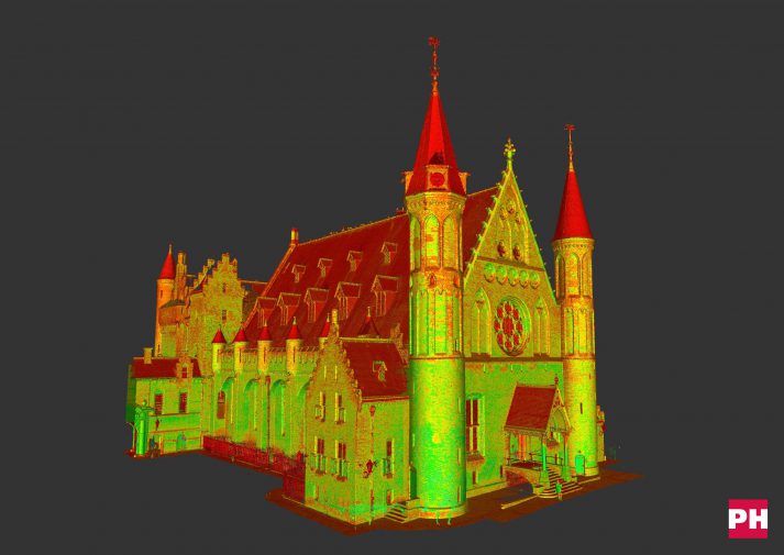 Pointcloud 3D scan Ridderzaal Grafelijke Zalen Den Haag